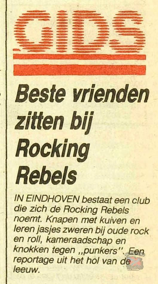 Beste vrienden zitten bij de Rocking Rebels