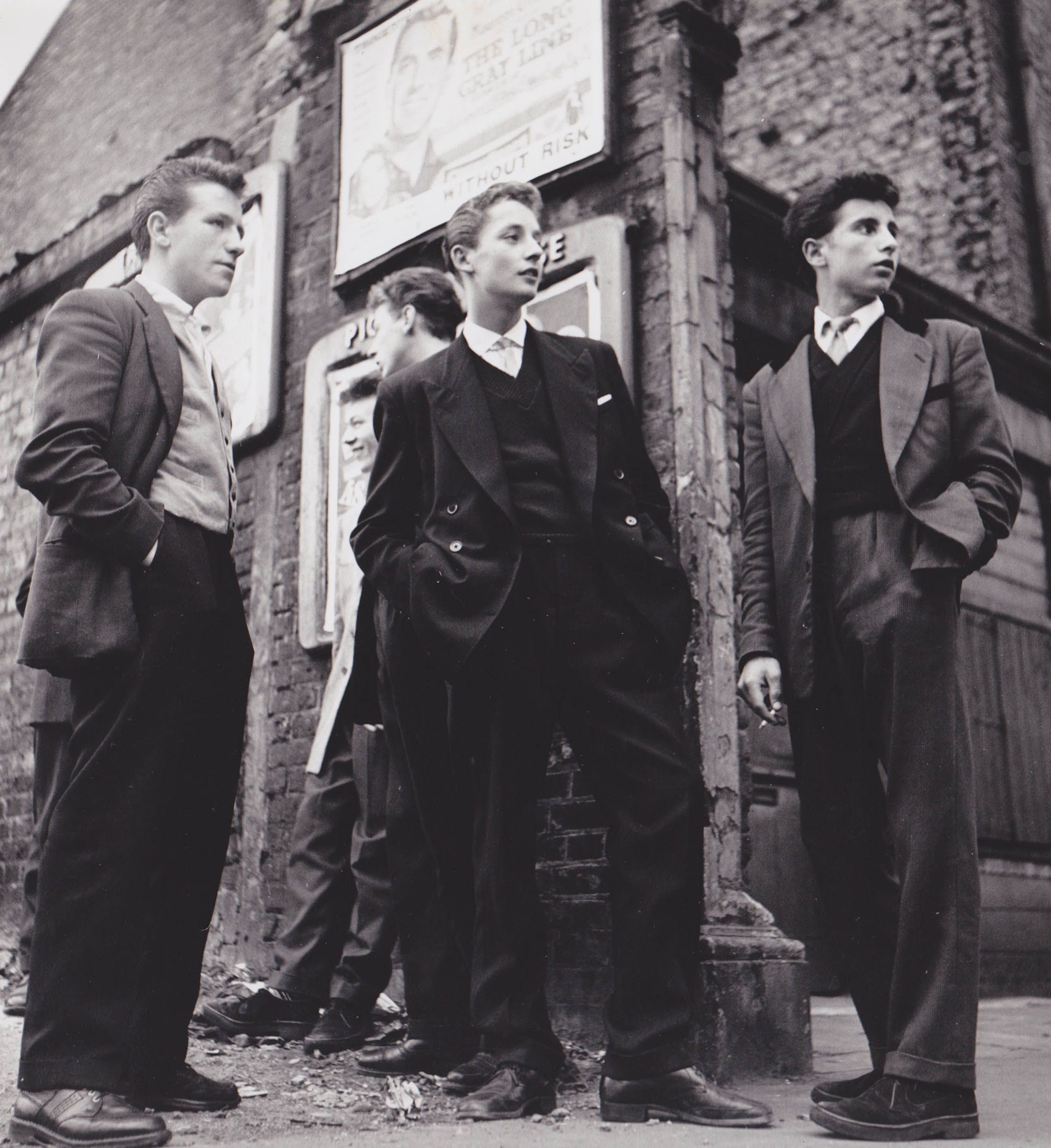 UK teddyboys in the fifties